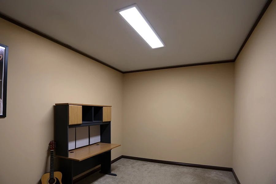 1'x4' LED Flat Panel, WATTAGE ADJUSTABLE 25W, 30W, 40W, CCT 3.5K, 4K, 5K, DIMMABLE - 4 Pack - Carrier LED