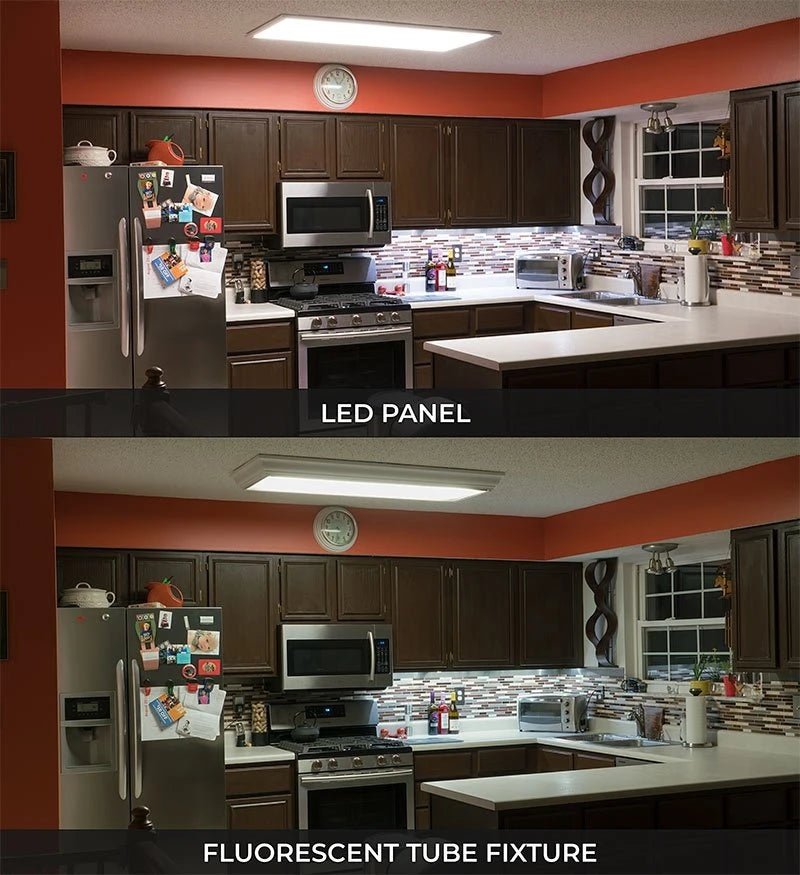 1'x4' LED Flat Panel, WATTAGE ADJUSTABLE 25W, 30W, 40W, CCT 3.5K, 4K, 5K, DIMMABLE - 4 Pack - Carrier LED