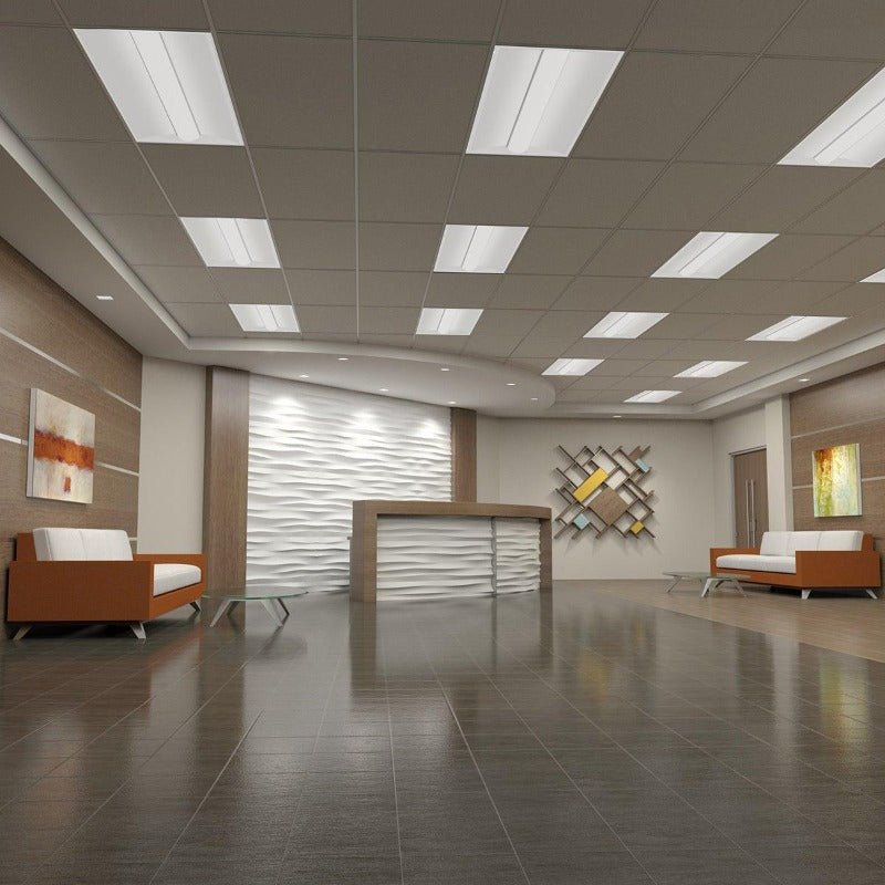 LED Troffer 2x4 | 40W/45W/50W - 35K/40K/50K - Wattage & CCT Selectable - 2 Pack - Carrier LED
