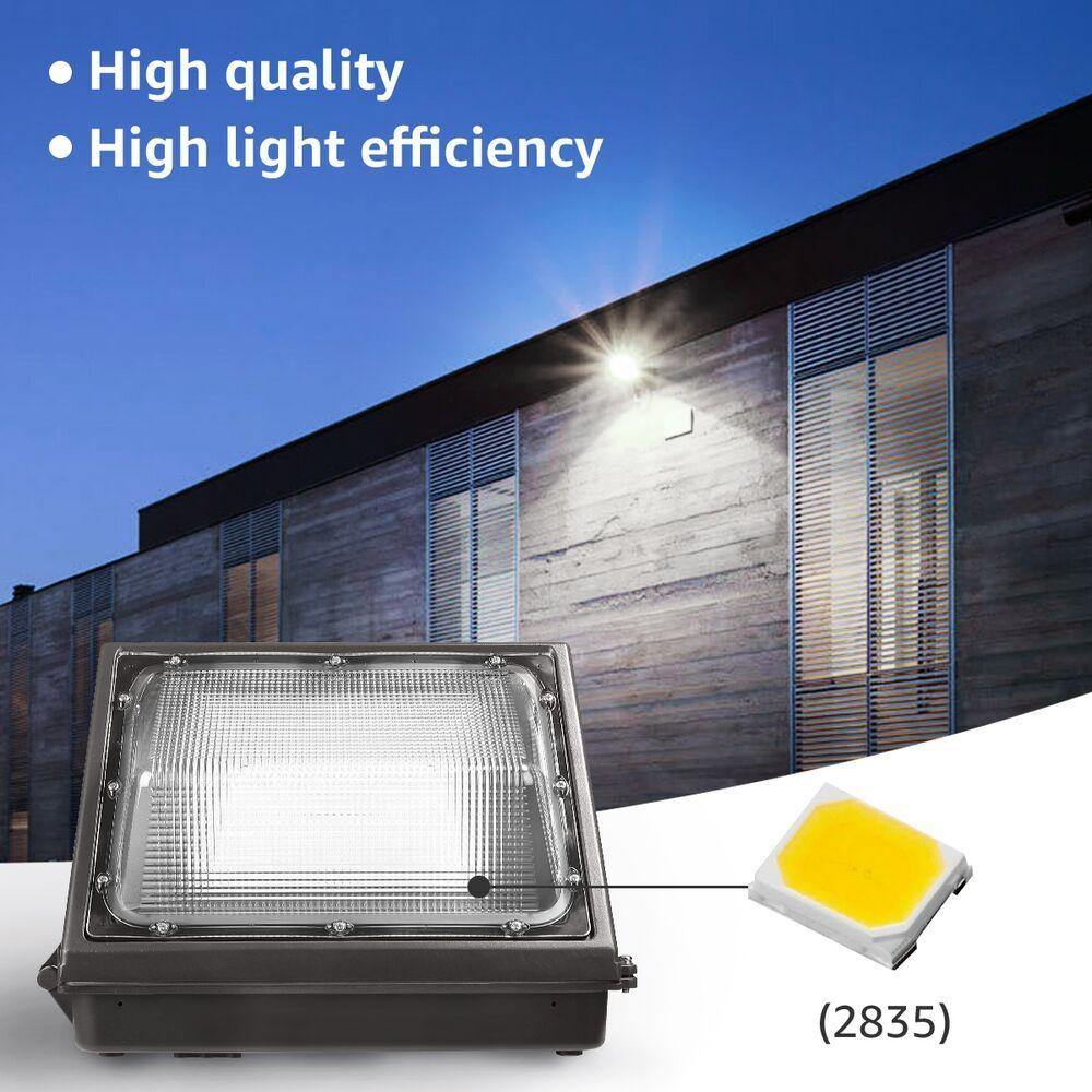 LED Wall Light 80W | 5000K | 9600 Lumens - 300W MH Equivalent | Outdoor Wall Pack - Carrier LED