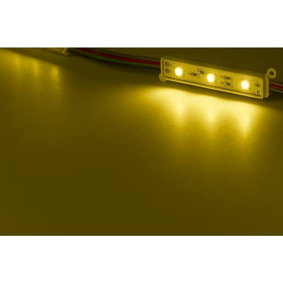 Multi-Color RGB 3 LED Light Modules | 12V - IP68 Waterproof - 3M Tape on the Back (50pcs Pack) - Carrier LED