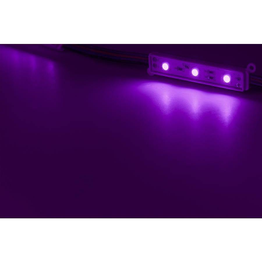 Multi-Color RGB 3 LED Light Modules | 12V - IP68 Waterproof - 3M Tape on the Back (50pcs Pack) - Carrier LED