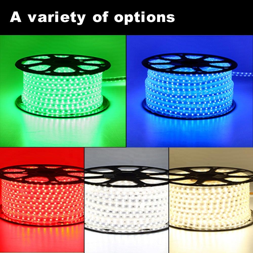 Outdoor LED Rope Lights - 120V 5050 LED Waterproof String Lighting | Indoor Cove Lighting - 164 Feet - Carrier LED