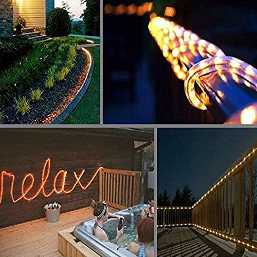 Outdoor LED Rope Lights - 120V 5050 LED Waterproof String Lighting | Indoor Cove Lighting - 164 Feet - Carrier LED