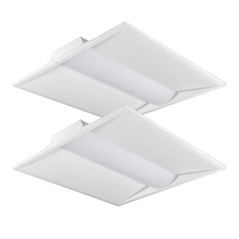 LED Troffer 2x2 | 25W/30W/35W - 35K/40K/50K - Wattage & CCT Selectable - 2 Pack - Carrier LED