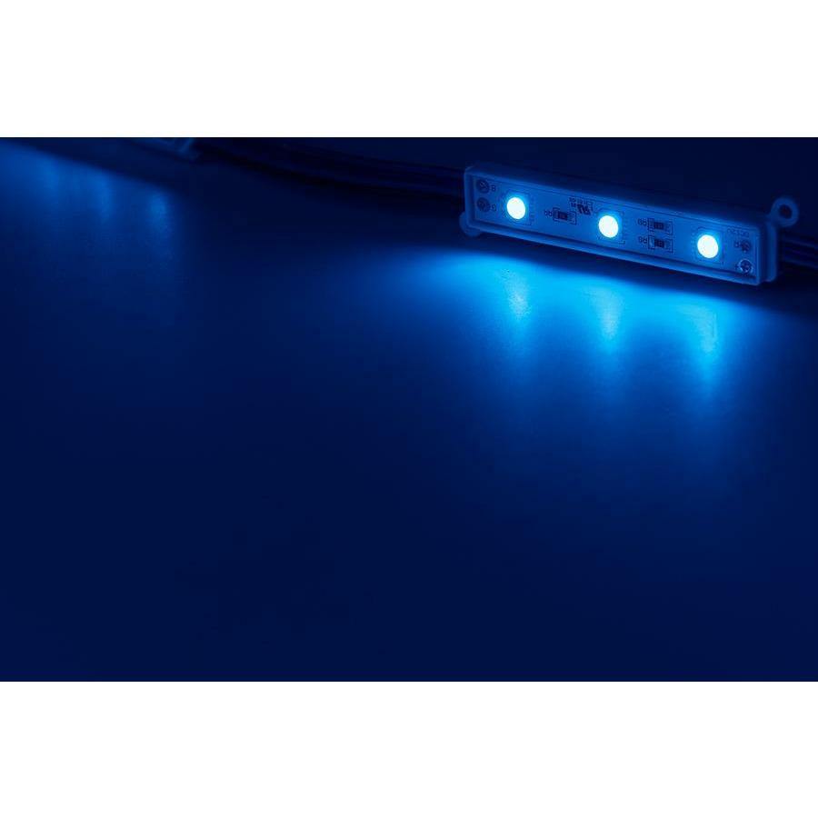 Multi-Color RGB 3 LED Light Modules | 12V - IP68 Waterproof - 3M Tape on the Back (50pcs Pack) - Carrier LED